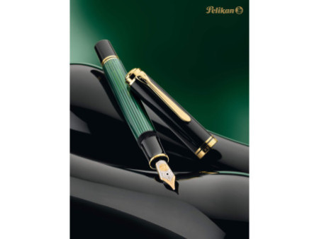 Pelikan Stylo plume 'Souverän 400', noir/vert, F
