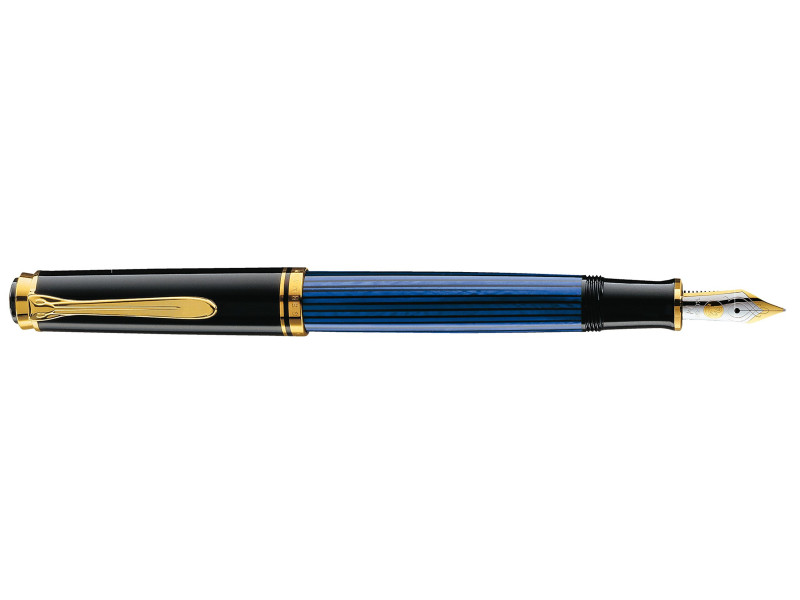 Pelikan Stylo plume 'Souverän 400', noir/bleu, EF