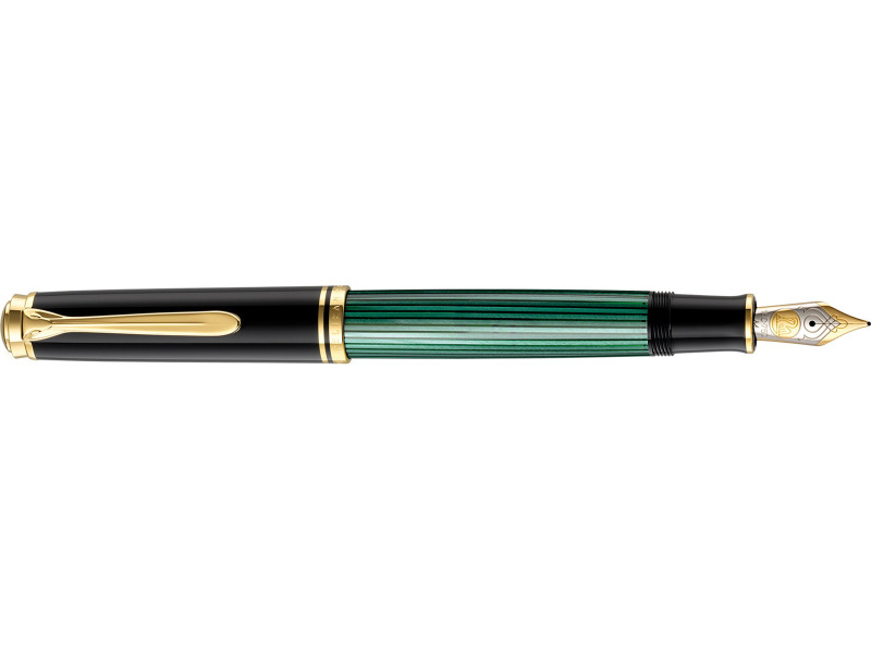 Pelikan Stylo plume 'Souverän 800', noir/vert, B