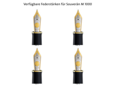 Pelikan Stylo plume 'Souverän 1000', noir/vert, F