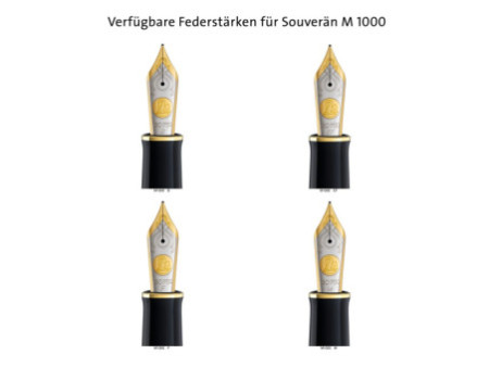 Pelikan Stylo plume 'Souverän 1000', noir/vert, M