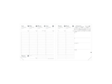 Quo Vadis Agenda 'Direction', 240 x 240 mm, 2026, noir