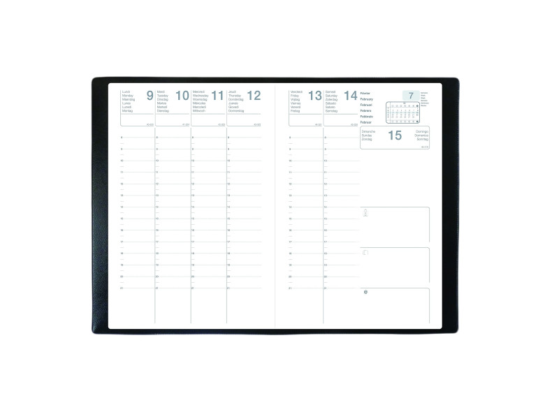 QUO VADIS EXDI Agenda classique 'OLYMPE', 160 x 240 mm, 2026