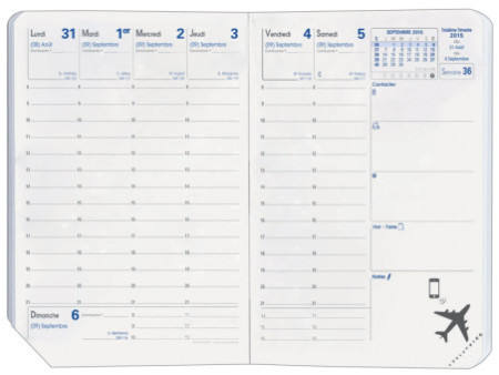 QUO VADIS Recharge pour agenda Randonnée, 2026, 90 x 125 mm