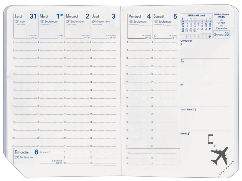 QUO VADIS Recharge pour agenda Randonnée, 2026, 90 x 125 mm