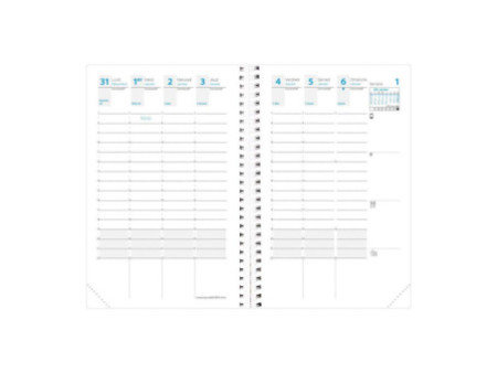 QUO VADIS Agenda Time & Life Pocket, 2026, cuivre irisé