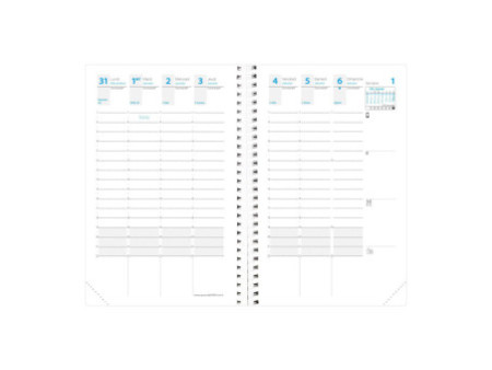 QUO VADIS Agenda Time & Life Pocket, 2026, blanc