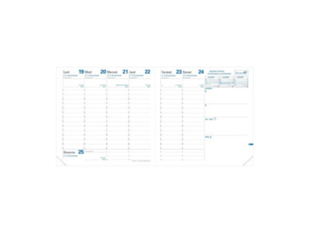 QUO VADIS Agenda 'Exécutif', 160 x 160 mm, 2026, Club navy
