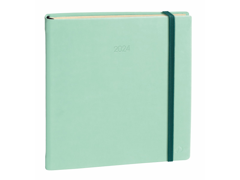Quo Vadis Agenda Exécutif Prestige ML 2026, Silk vert d'eau