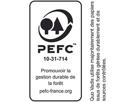 Quo Vadis Agenda de poche Affaires Prestige, 2026, papaye