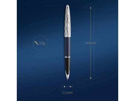 WATERMAN Stylo à plume Carène L'Essence du Bleu, Bleu C.T.