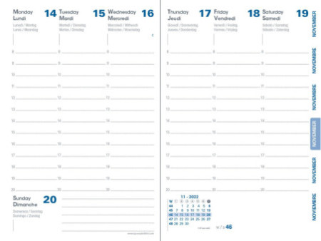 QUO VADIS Agenda de poche Affaires EQUOLOGY, 2026, jaune