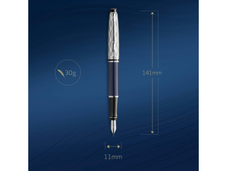 WATERMAN Stylo à plume Expert L'Essence du Bleu, Bleu C.T.