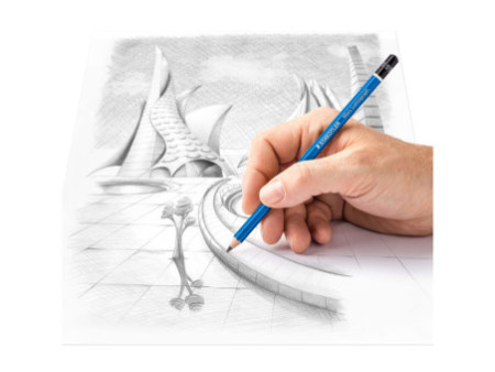 STAEDTLER Crayon Mars Lumograph, étui métallique de 6