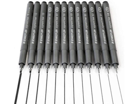 STAEDTLER Feutre à pigment, noir, largeur du tracé: 0,2 mm
