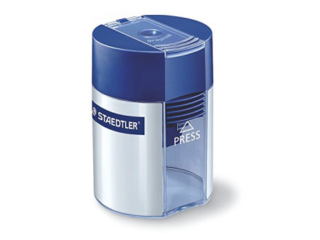 STAEDTLER Taille-crayon avec réservoir, rond, argenté