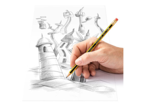 STAEDTLER Crayon de papier Noris avec gomme, pot de 72