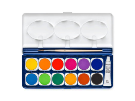STAEDTLER Boîte de peinture Noris, 12 couleurs