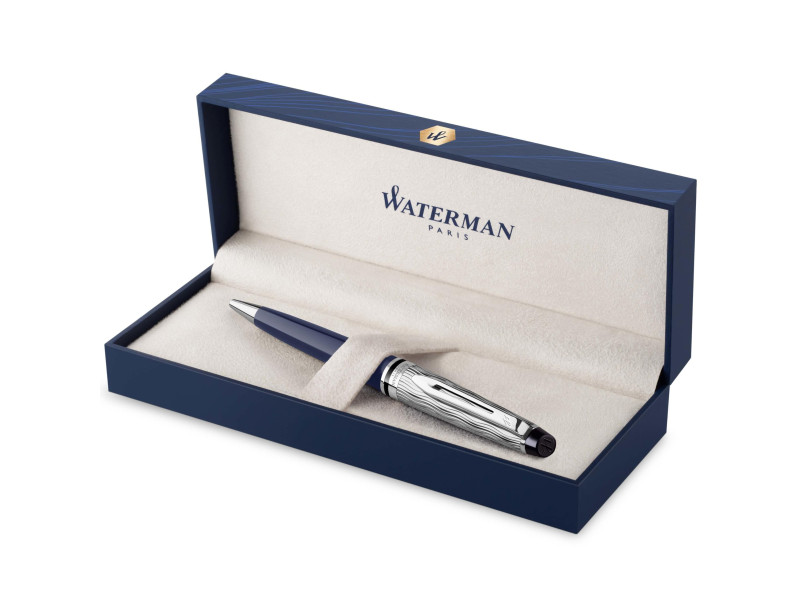 WATERMAN Stylo à bille Expert L'Essence du Bleu, Bleu C.T.