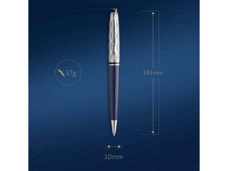 WATERMAN Stylo à bille Expert L'Essence du Bleu, Bleu C.T.