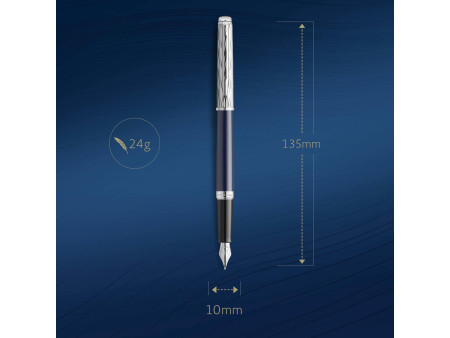 WATERMAN Stylo à plume Hémisphère L'Essence du Bleu,Bleu C.T
