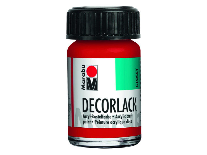 Marabu Vernis acrylique 'Decorlack', rouge géranium, 15 ml