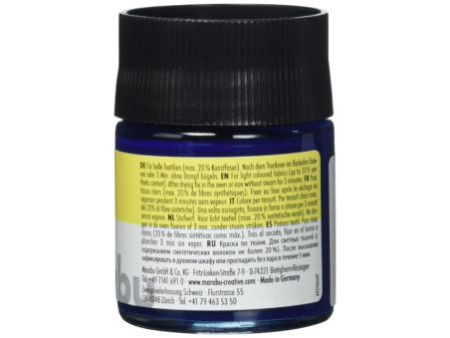 Marabu Peinture pour tissu 'Textil', 50 ml, bleu foncé