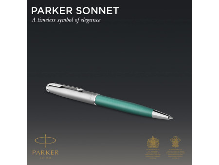 PARKER Stylo à bille SONNET Essentiel, Vert C.T.