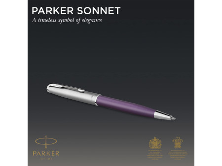 PARKER Stylo à bille SONNET Essentiel, Violet C.T.