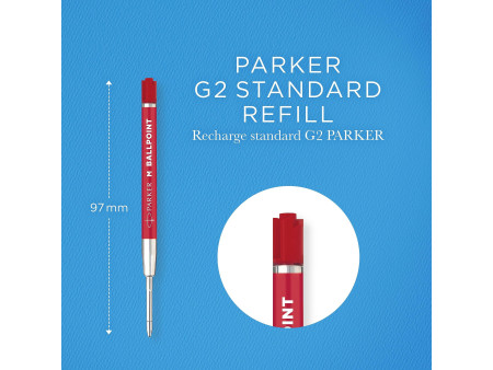 PARKER Recharge pour stylo à bille QUINKflow ECO, M, rouge