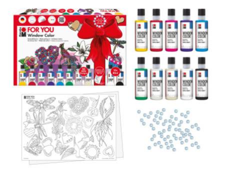Marabu Window Color 'fun & fancy', Kit FOR YOU