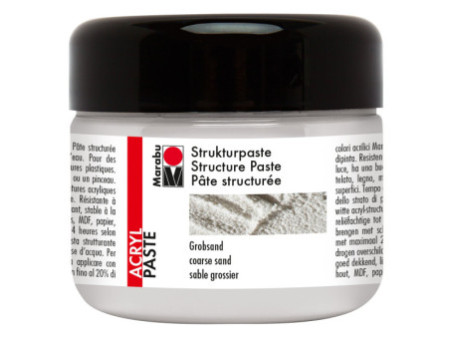 Marabu Pâte structurée acrylique, 225 ml, sable grossier,