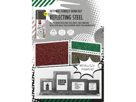 Marabu peinture aérosol do it REFLECTING STEEL, noir