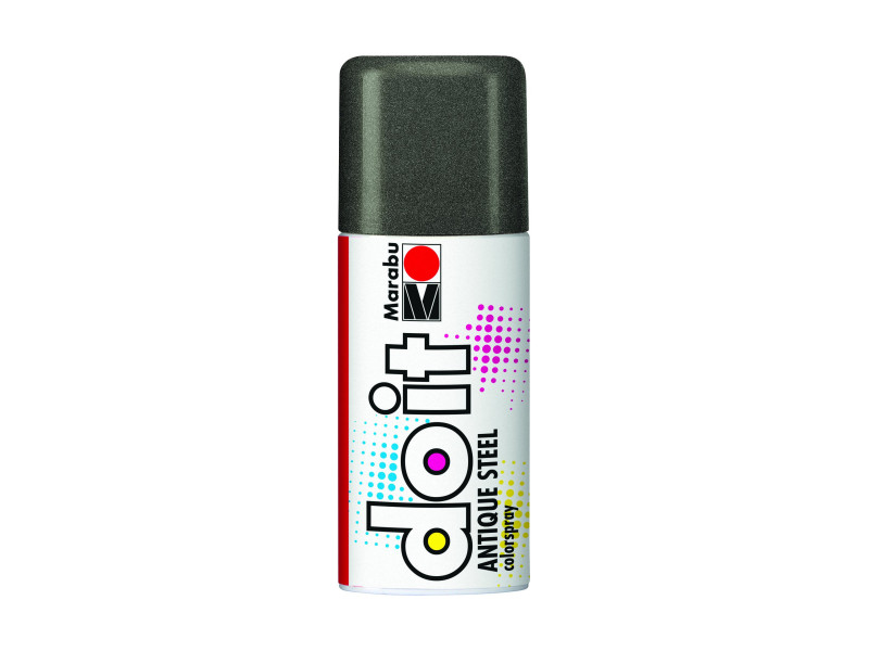 Marabu peinture aérosol do it ANTIQUE STEEL, graphite antiqu