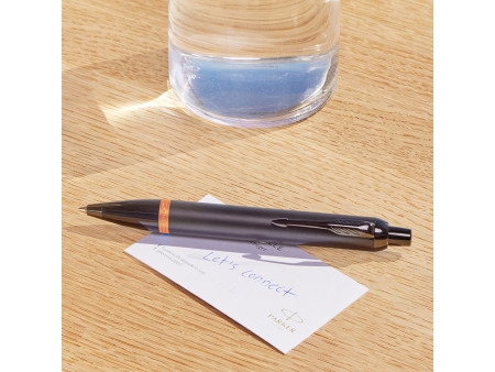 PARKER Stylo à bille IM Vibrant Rings, noir / orange