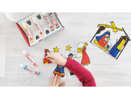Marabu KiDS Window Color 'Christmas', kit, 6 x 25 ml