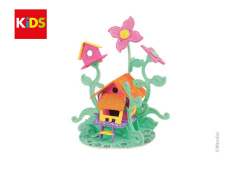 Marabu KiDS Puzzle 3D 'Maison des fées', 43 pièces