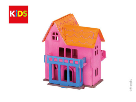 Marabu KiDS Puzzle 3D 'Maison de rêve', 33 pièces