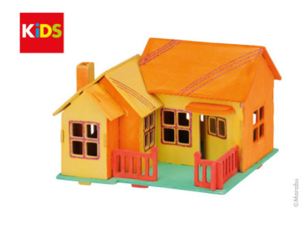 Marabu KiDS Puzzle 3D 'Maison de plage', 27 pièces