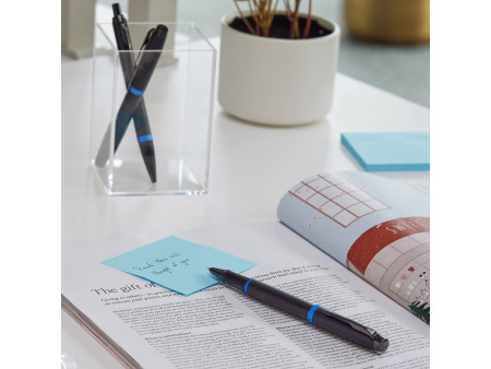 PARKER Stylo roller IM Vibrant Rings, noir / bleu