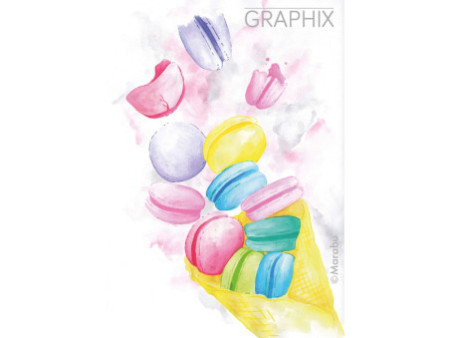 Marabu Feutre aquarellable Pen Graphix ICE ICE BABY, étui