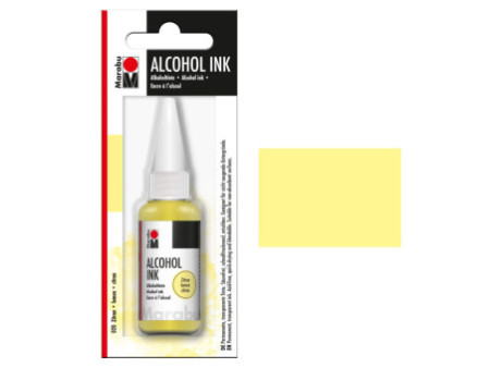 Marabu Encre permanente Alcohol Ink, 20 ml, citron