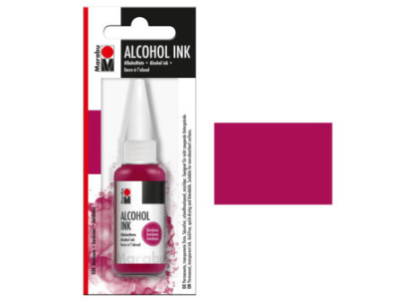 Marabu Encre permanente Alcohol Ink, 20 ml, bordeaux