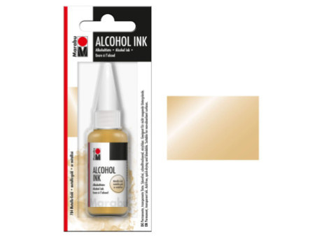 Marabu Encre permanente Alcohol Ink, 20 ml, or métallisé