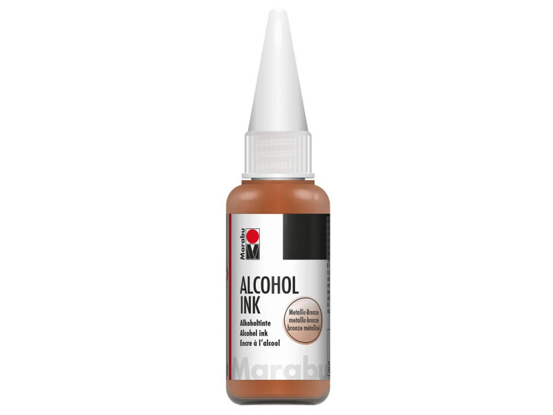 Marabu Encre permanente Alcohol Ink, 20 ml, bronze métallisé
