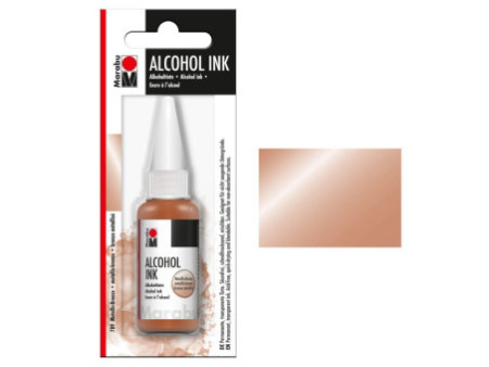 Marabu Encre permanente Alcohol Ink, 20 ml, bronze métallisé