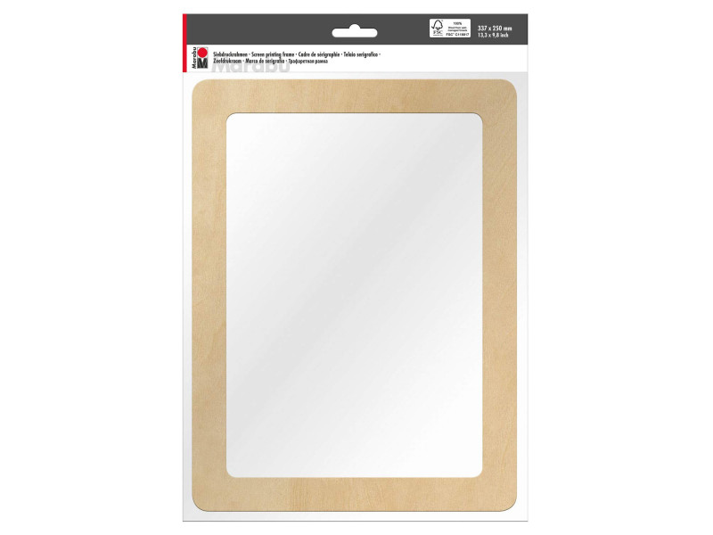 Marabu Cadre de sérigraphie (L)249 x (P)337 x (H)5 mm, bois