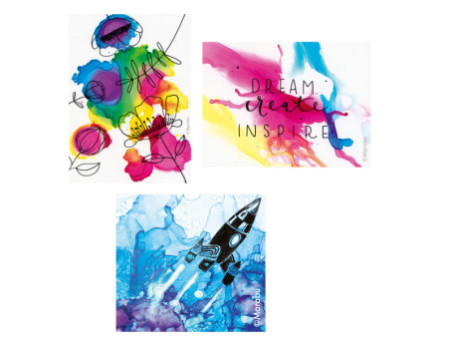 Marabu Set d'encre permanente Alcohol Ink FLOWERS