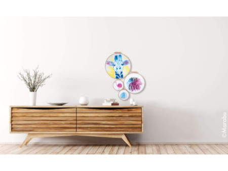 Marabu Marqueur pour tissu Textil Painter Glitter, rose