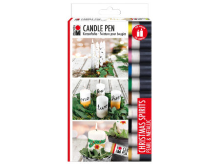 Marabu Marqueur pour bougie Candle Liner 'Christmas Spirits